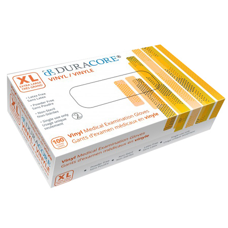 Image of product : Gants en vinyle - DURACORE - Très Grand - 5g - 100/boite