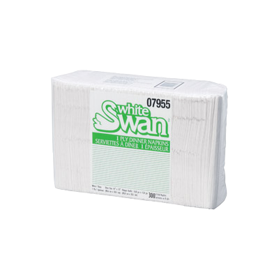 Image of product : Kruger - White Swan - Serviettes de table 1 pli - 07955