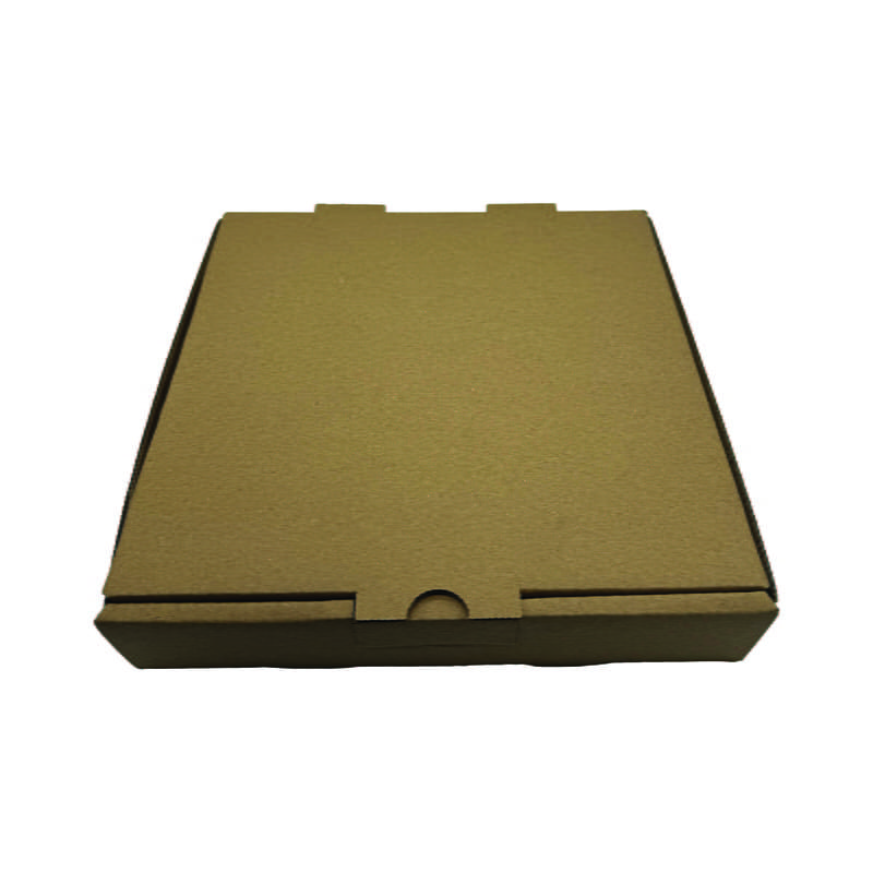 Image of product : Boîte Pizza - Kraft - Carton Ondulé - 14''x14''x1.75'' - 50/pqt