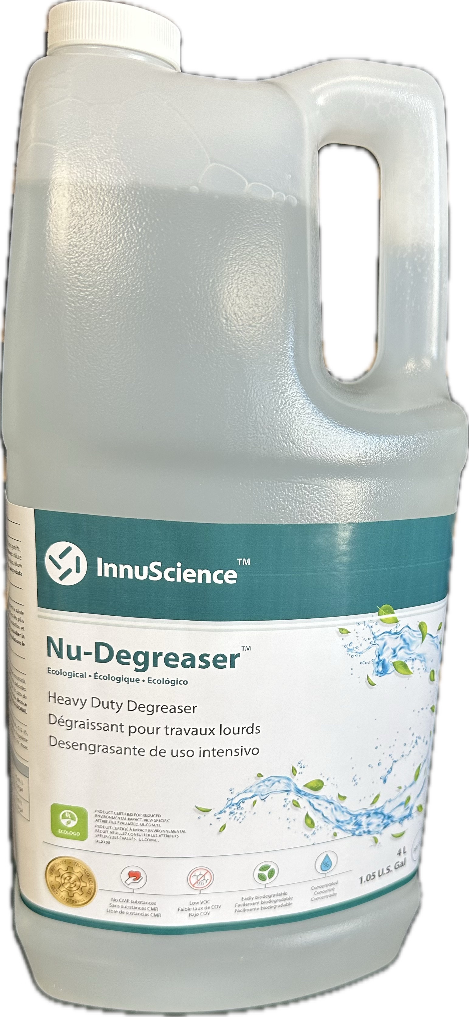 Image of product : Nu-Degreaser - InnuScience - Dégraissant pour travaux lourds - 4L