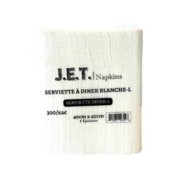 Image of product : Serviettes de Table Diner Blanches (10x300/cs)